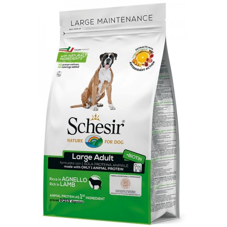 Schesir Dog Large Adult Lamb монопротеиновый сухой корм для собак крупных пород с ягненком 12 кг